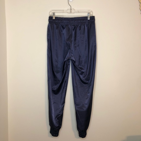 Nike Air Shiny Dark Purple Joggers Size Medium with Pockets - Picture 4 of 5